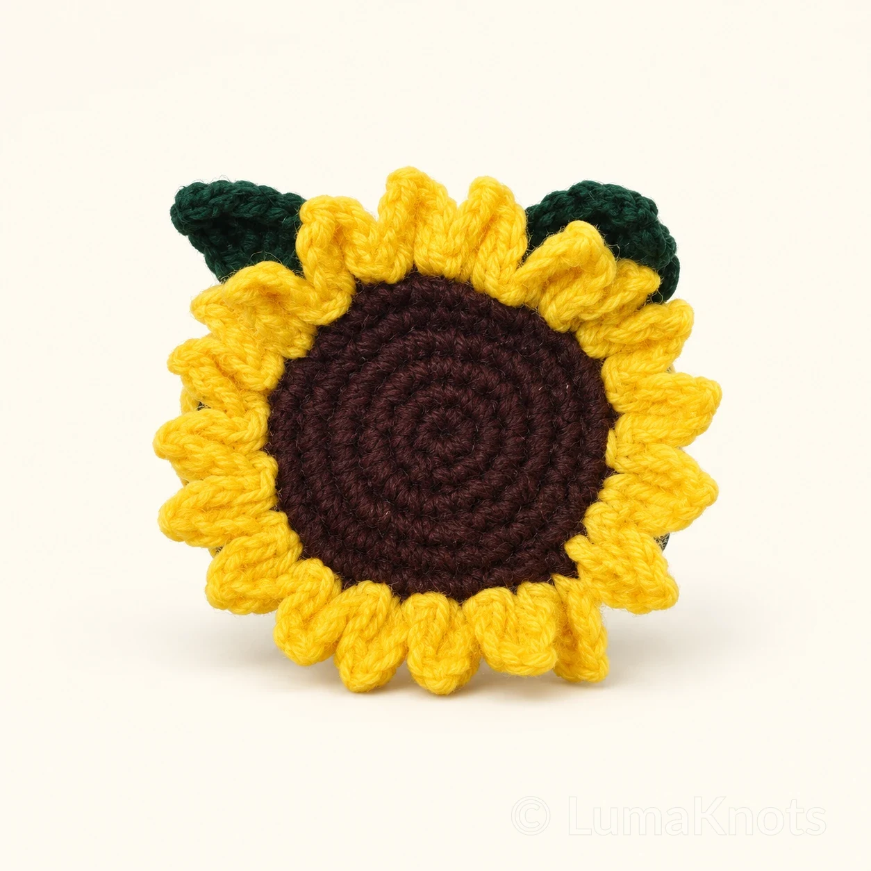 Sunflower Crochet Claw Clip